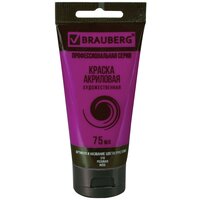 Краска акриловая Розовая, BRAUBERG ..
